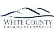 The logo for the white county chamber of commerce