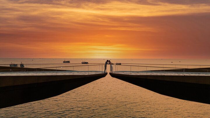 Watch Sunset at Thi Nai Bridge