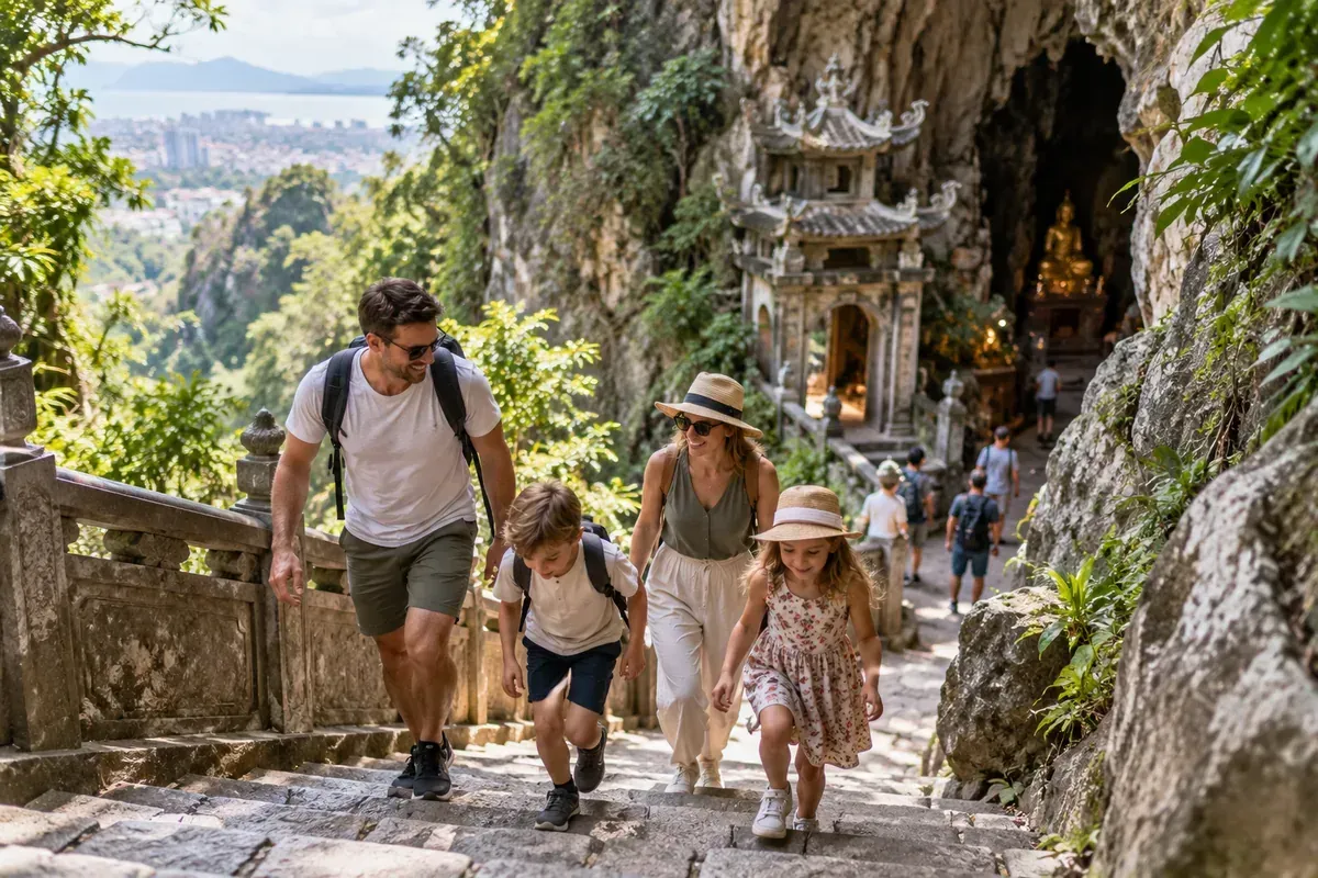 3. Explore the Marble Mountains — If Your Children Are Comfortable With Steps