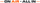 ON AIR - ALL IN text logo in black, orange, and gray on a white background