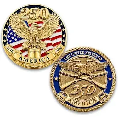 US Army challenge coin held between fingers