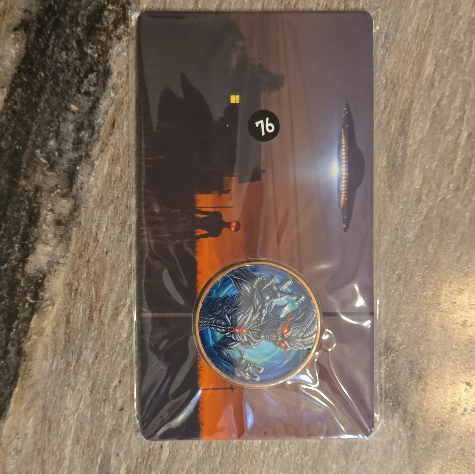 Limited Mintage 1oz Colorized Copper Alien Coin with Certificate Of Authenticity