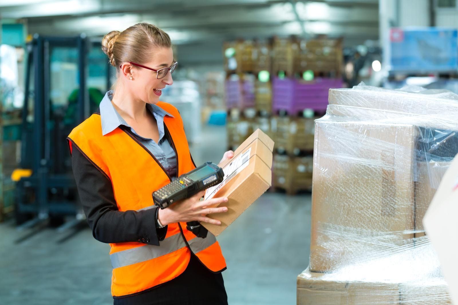 woman checking for packages