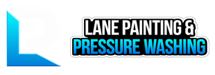 Logo for Lane Painting & Pressure Washing with blue L-shaped graphic and black-and-blue text