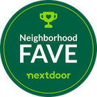 HomeAdvisor Top Rated badge with five gold stars and gray border