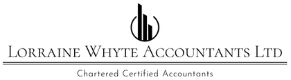 a black logo for lorraine whyte accountants ltd
