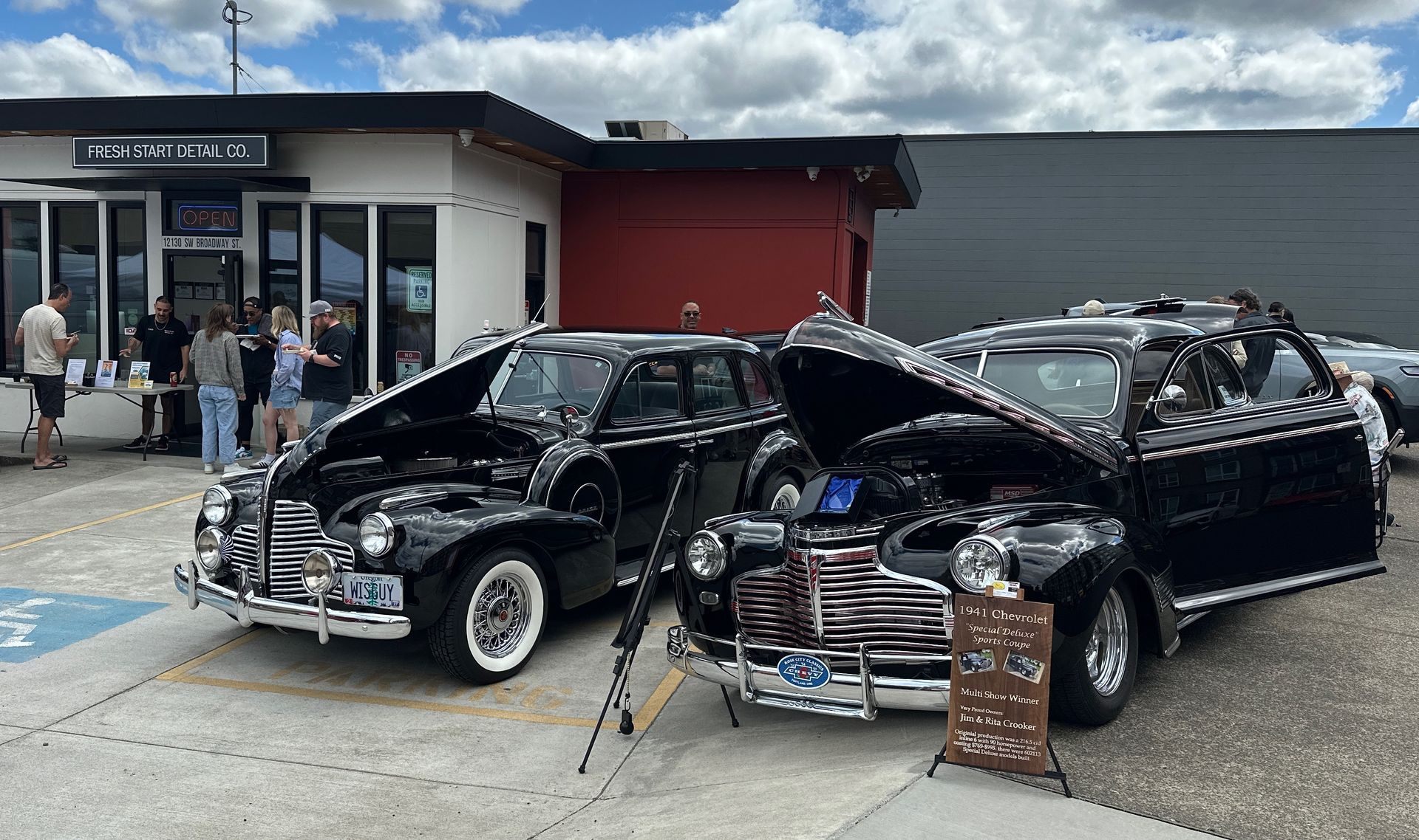 1940's show cars at Fresh Start Detail & Ceramic Coating in Beaverton, Oregon