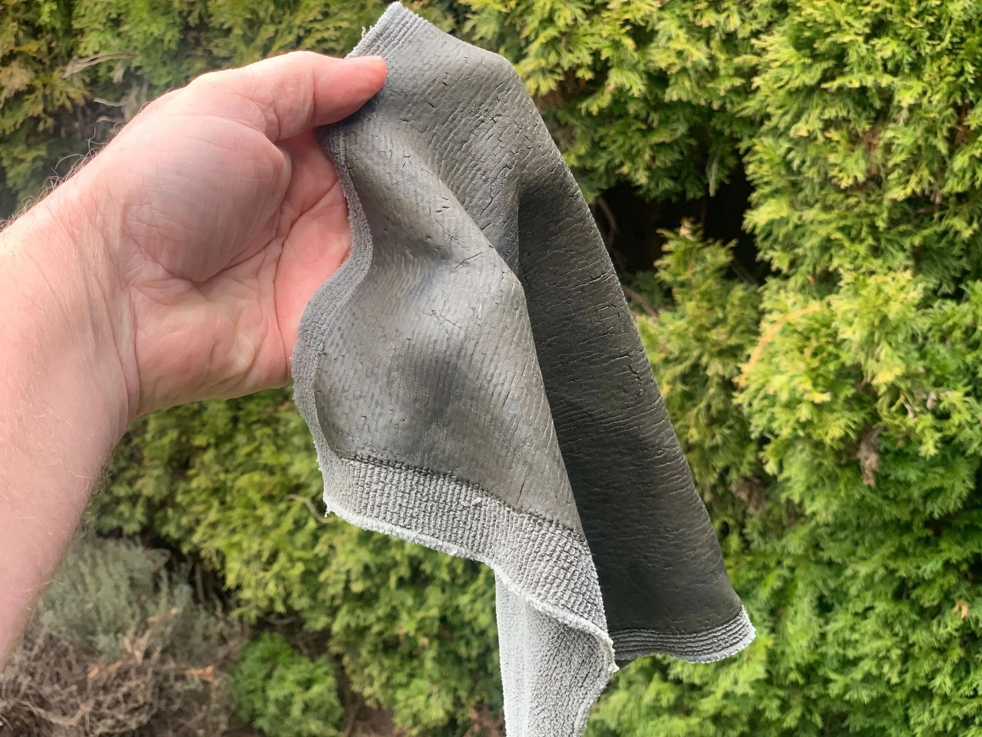 clay infused towel