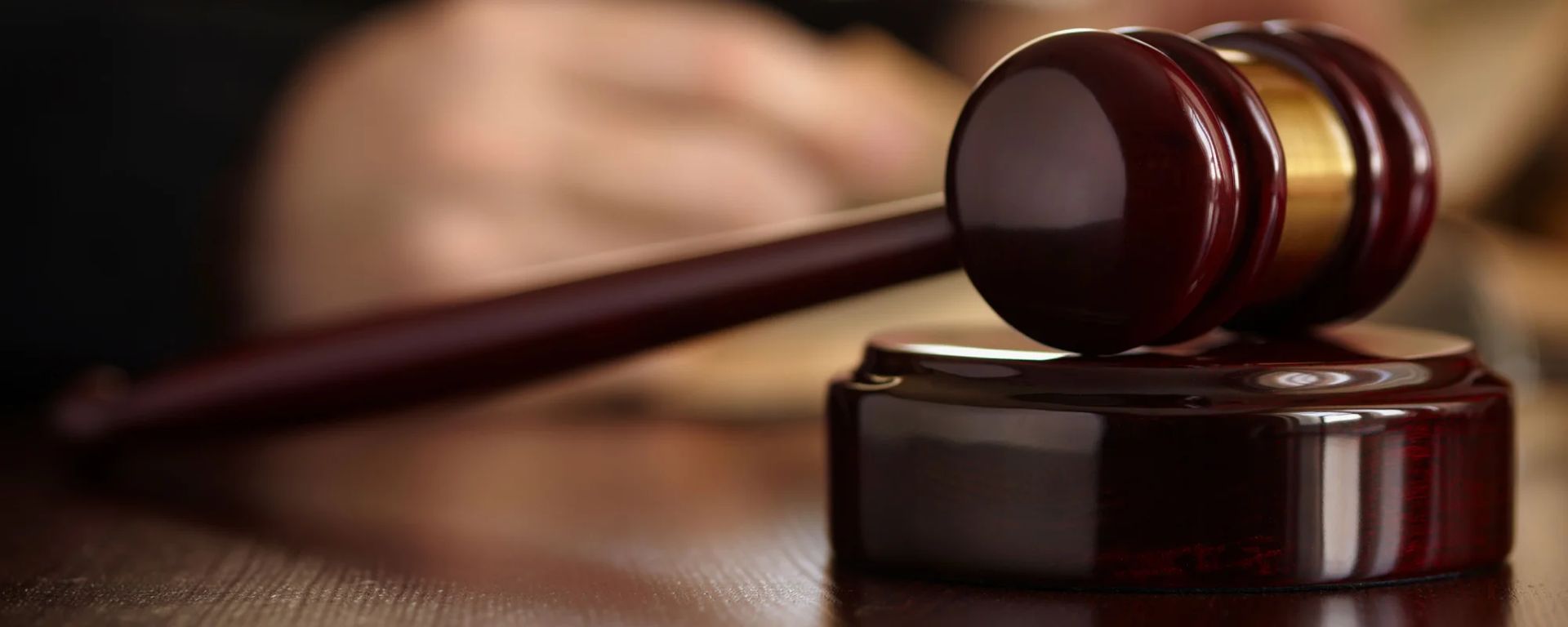 Close-up of a Gavel Resting on Its Block, on a Wooden Surface — Trapski Family Law Geelong in Newtown, VIC