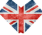 A heart shaped british flag on a white background. | The Shop Norcross
