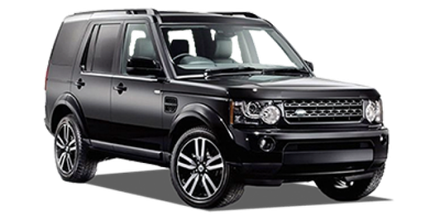 A black land rover discovery is shown on a white background. | The Shop Norcross