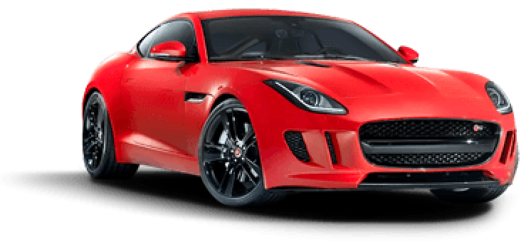 A red sports car with black wheels on a white background. | The Shop Norcross