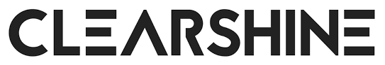CLEARSHINE logo in bold black text on a white background