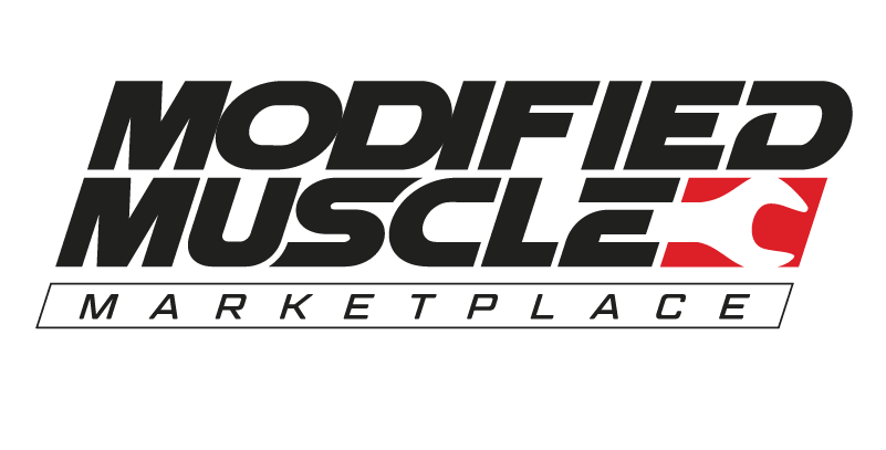 Modified Muscle Marketplace logo in black and red text on a white background