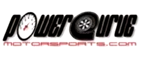 PowerCurve Motorsports logo with a stylized black wordmark and red website text