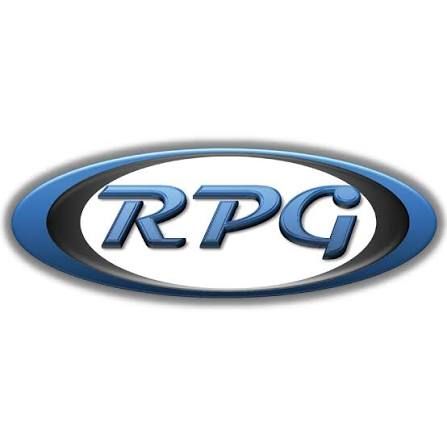 Blue and silver RPC logo in an oval emblem