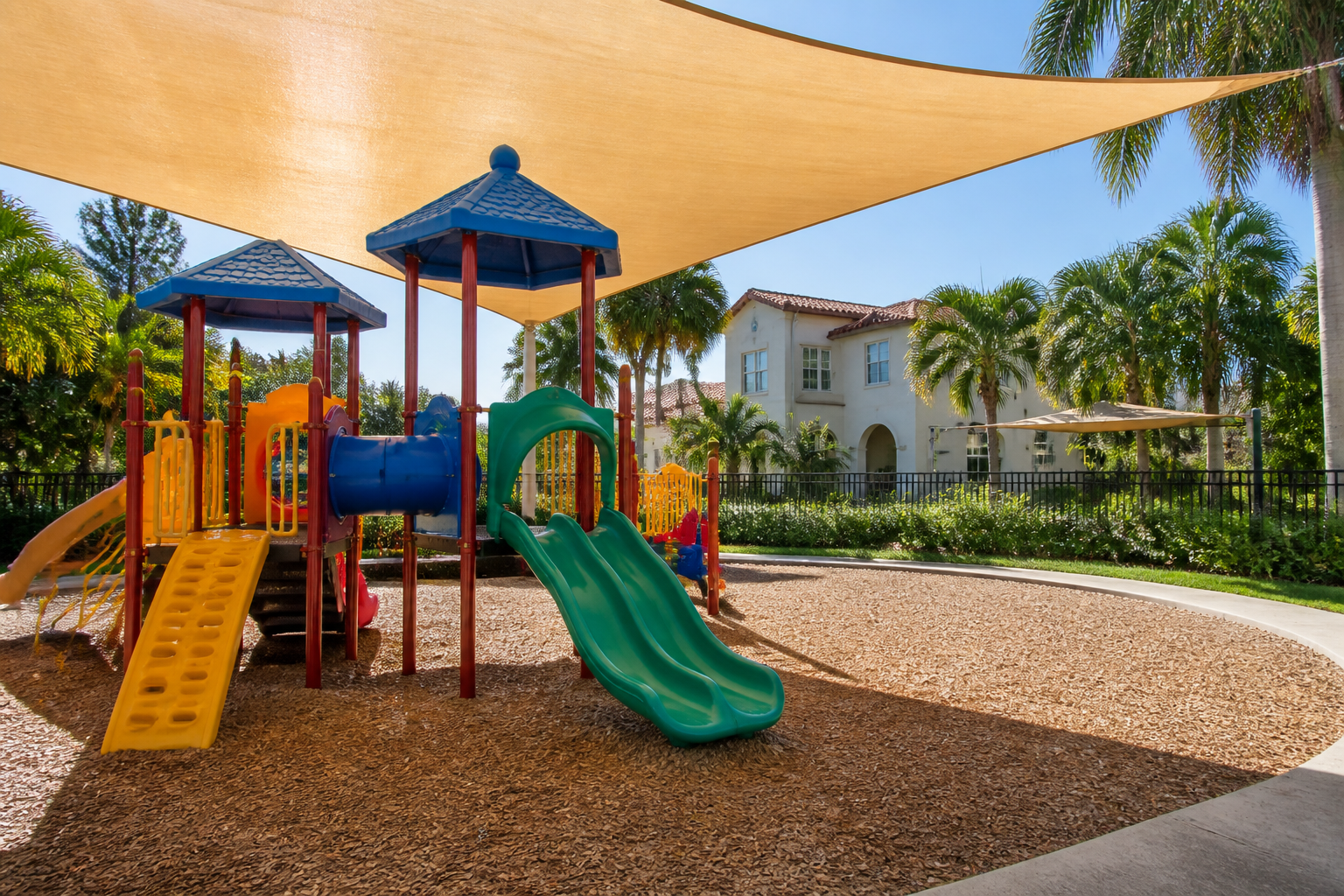 Shaded Miami daycare playground for Miami daycare playground liability insurance
