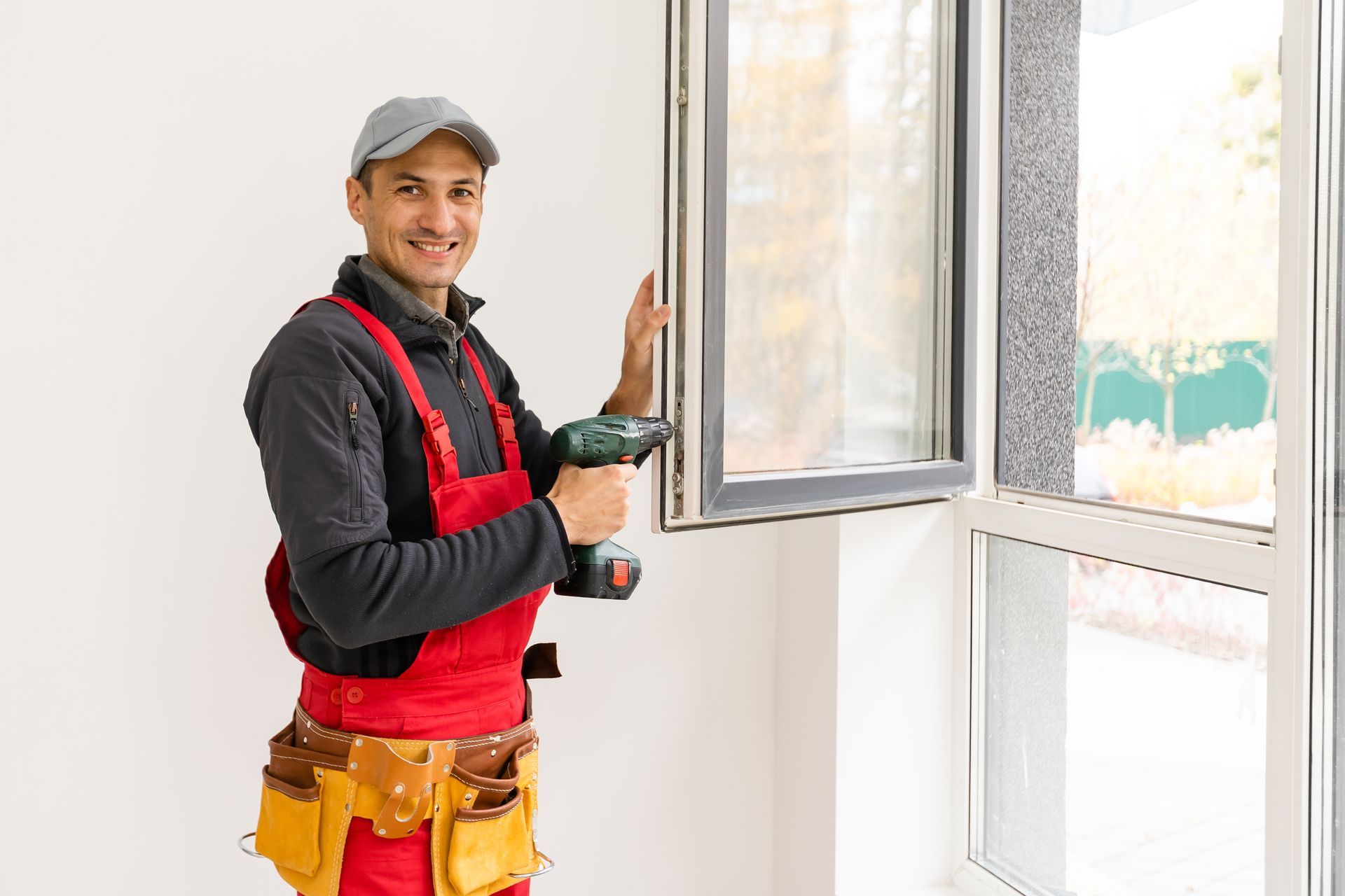 Worker Installing New Window