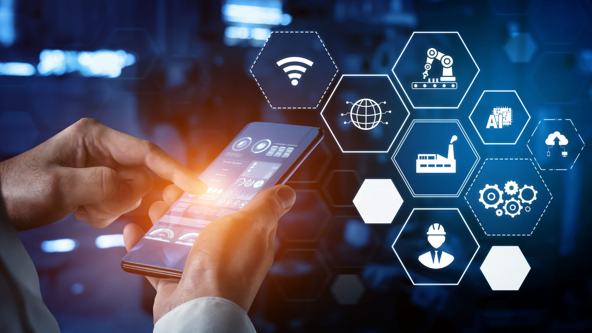 A person is holding a smart phone in their hand.