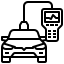 Cars colliding, depicting a car accident.