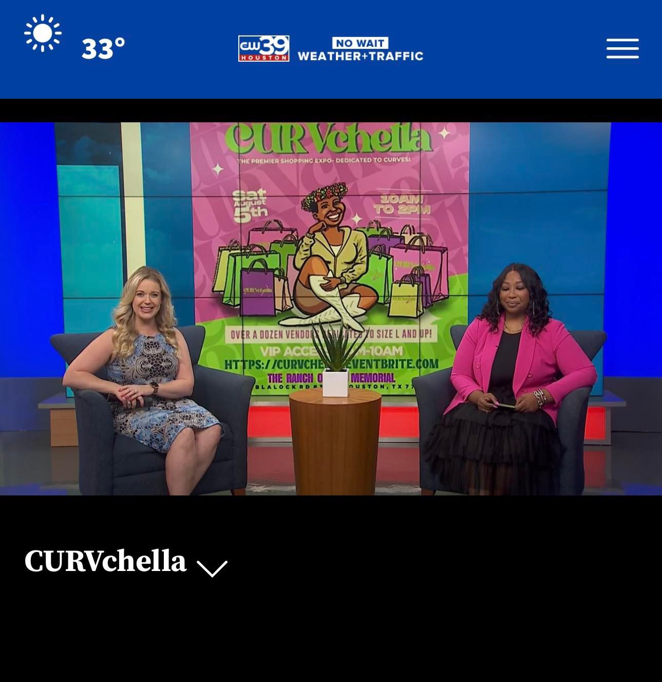 Two women seated in a studio with a