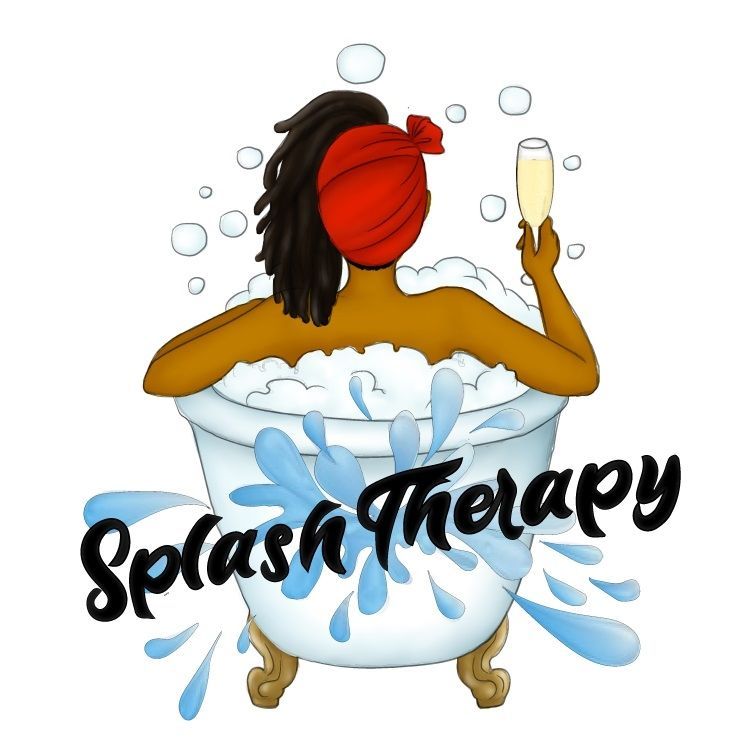 Woman in bathtub with bubbles, holding champagne.