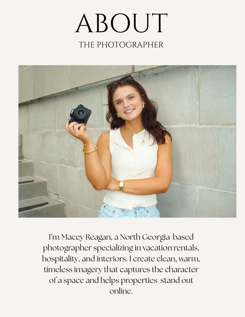 Macey Reagan holding her camera