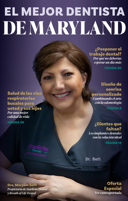A magazine cover for el mejor dentista de maryland
