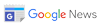 A close up of a google news logo on a white background.