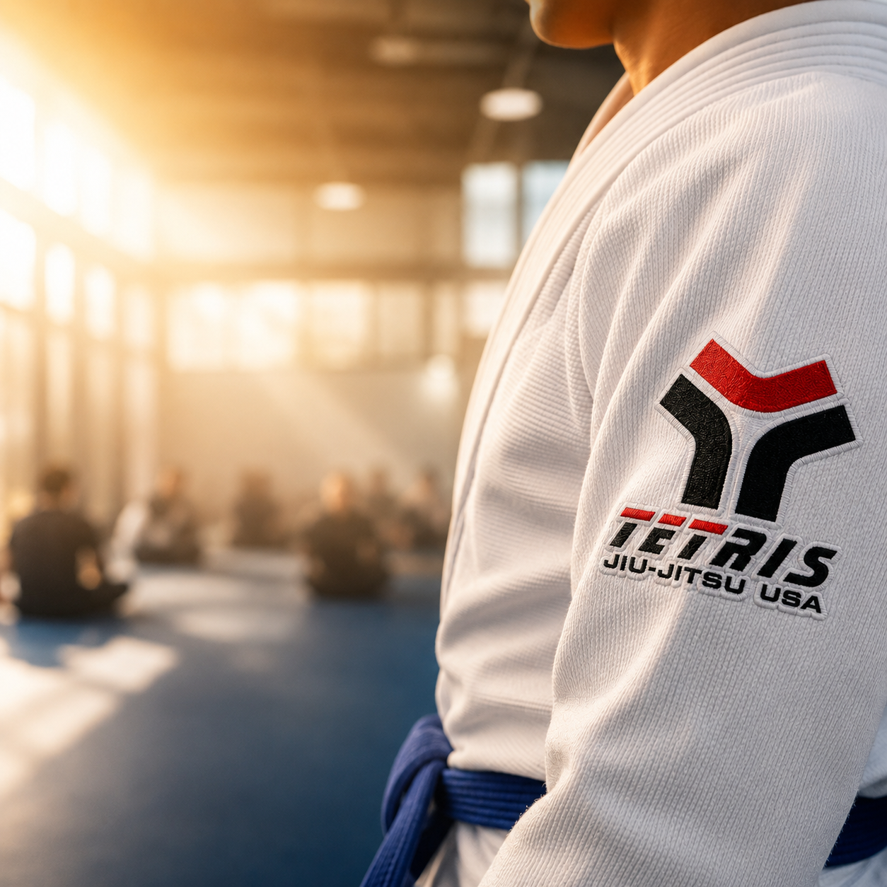 Kids practice safe grappling drills at Tetris Jiu-Jitsu in Orlando, FL, building focus.
