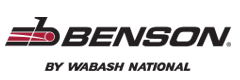 Benson logo, black text, red and black graphic. “By Wabash National” below.