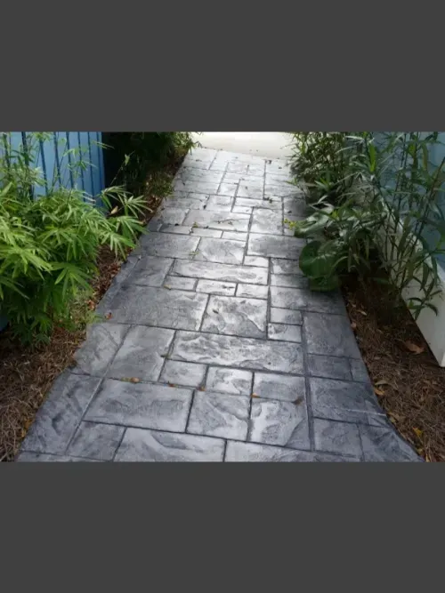 Concrete Floor With Plants - Summerville, SC - Woodrum Concrete LLC