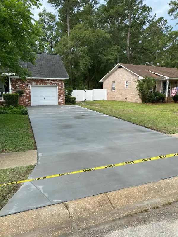 Driveway Other View - Summerville, SC - Woodrum Concrete LLC