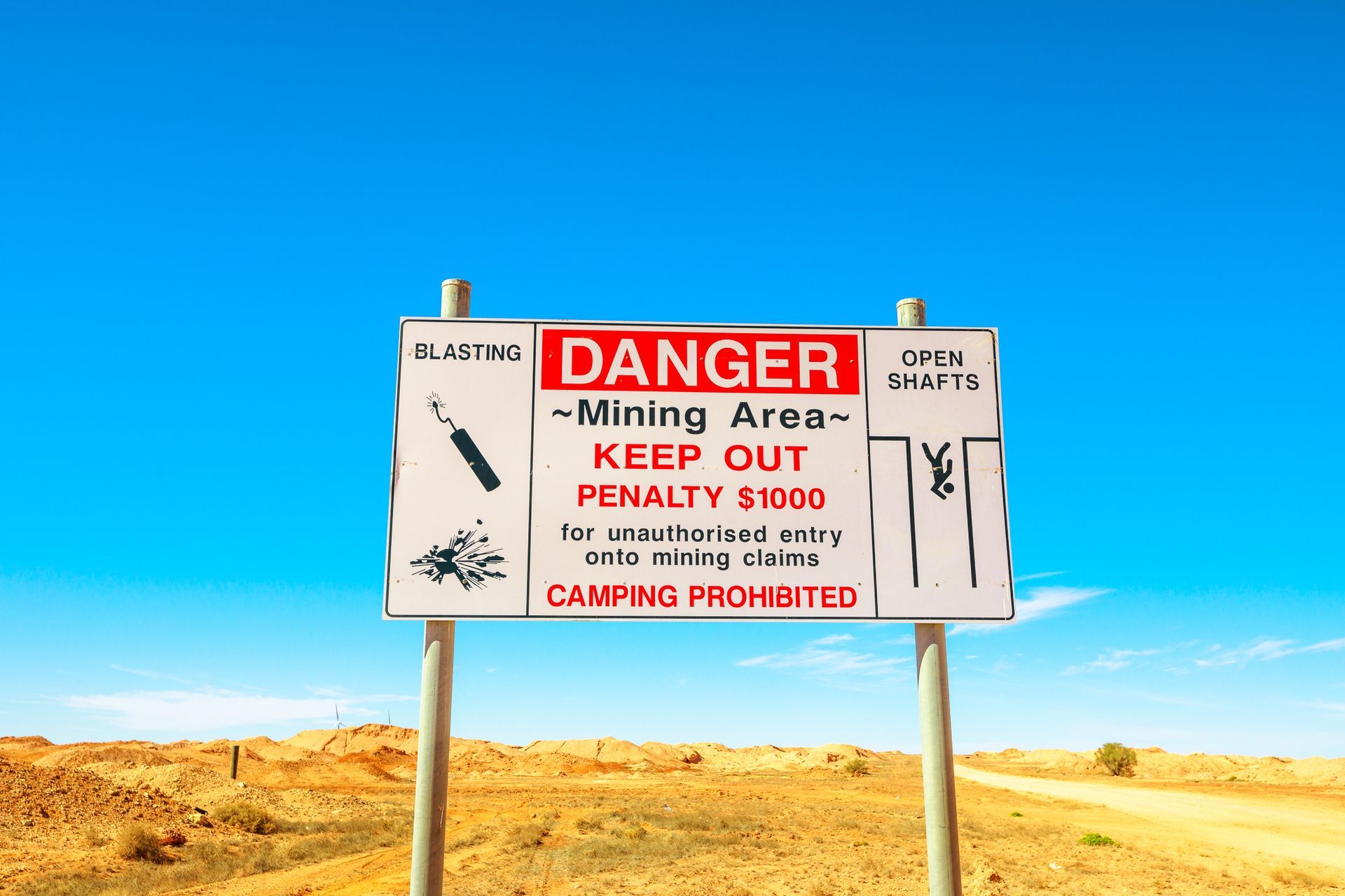 Danger Sign — Boulder, WA — Mister Signs