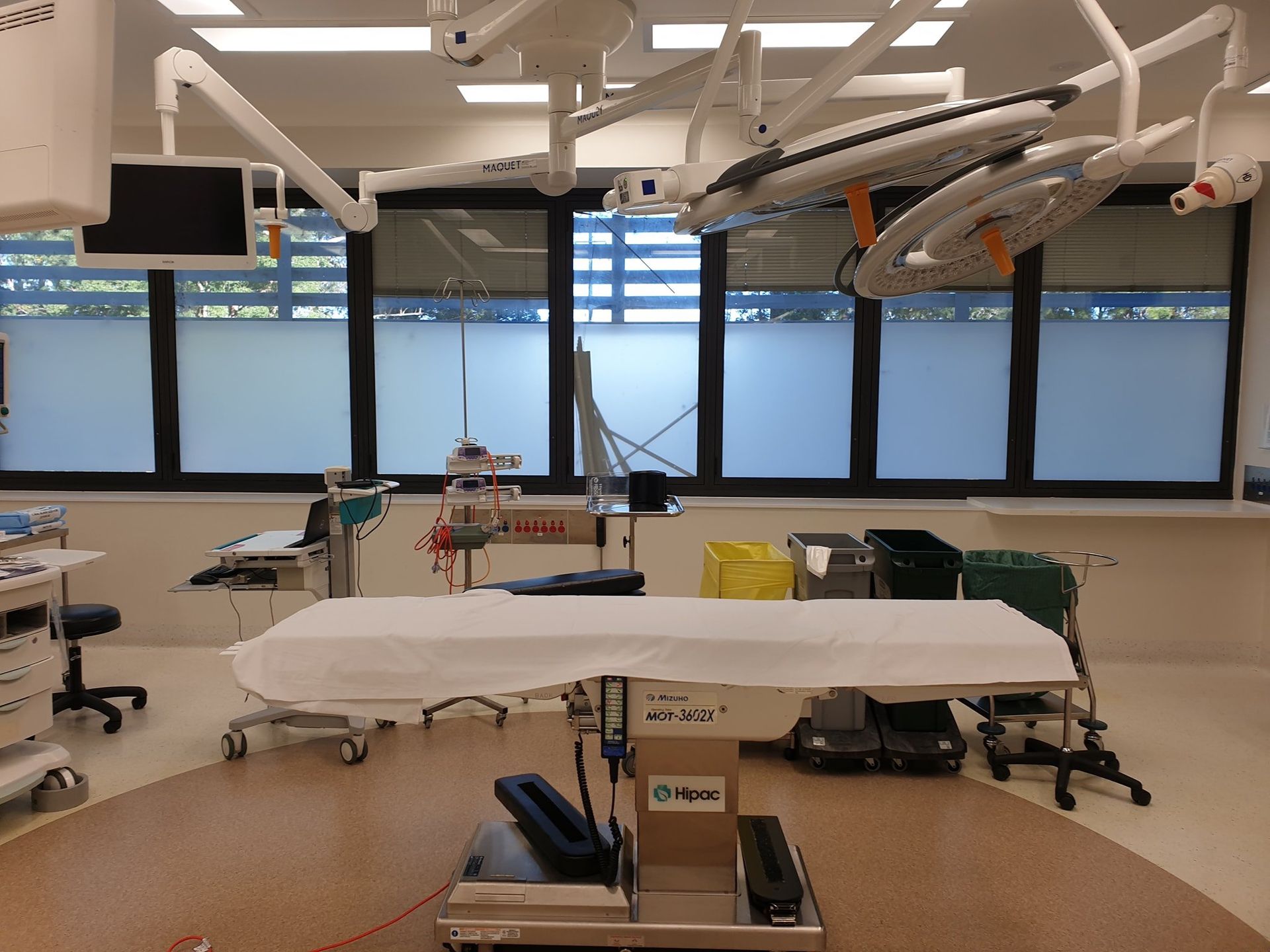 A Surgical room with frosted tinted window — PJ Tinting In Wauchope, NSW