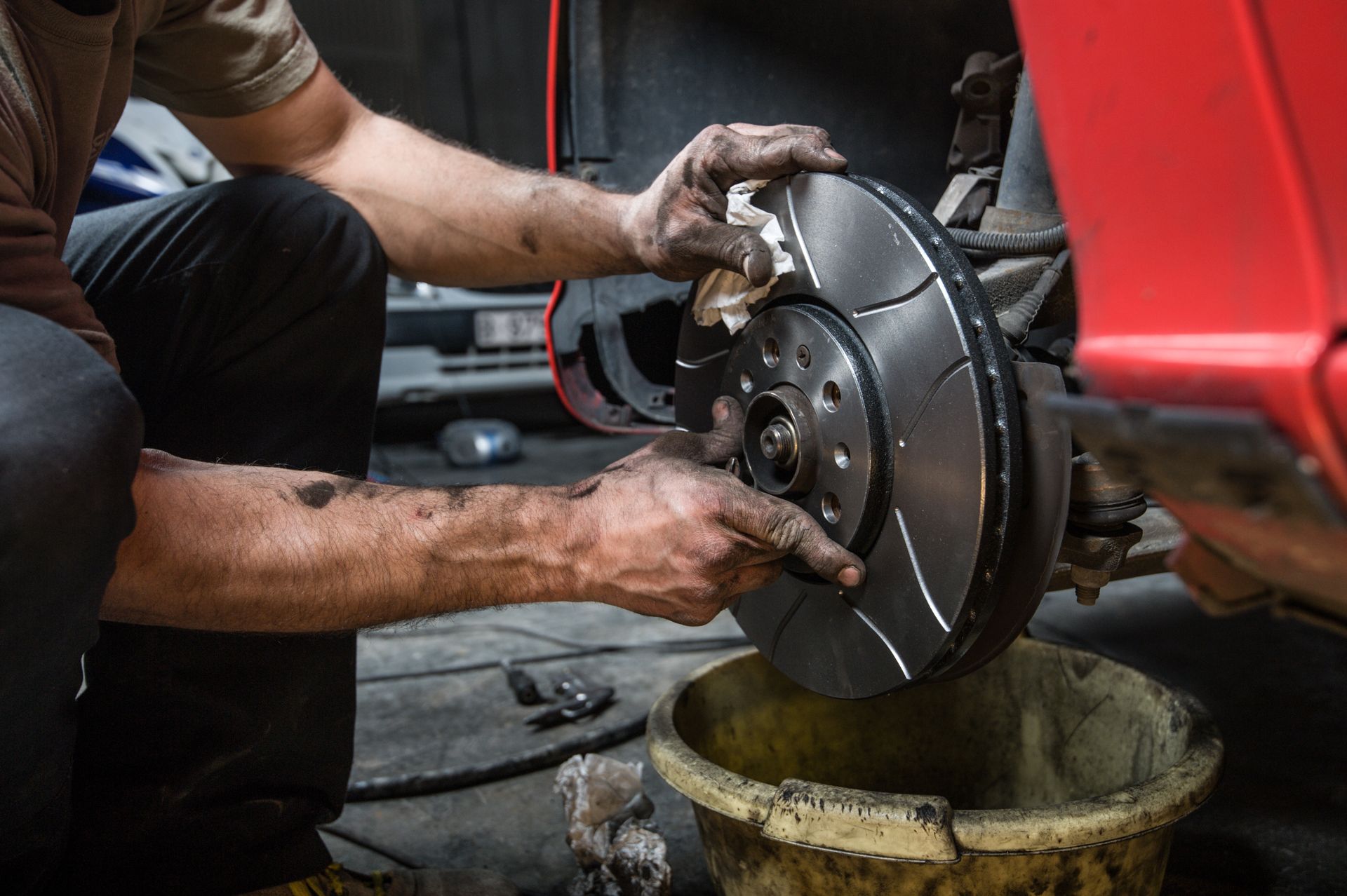 Working on Brake Disc | Virginia Auto Service