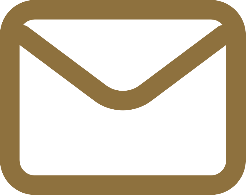 Gold envelope icon with white center