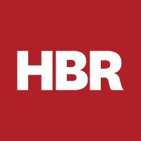 The hbr logo is white on a red background.
