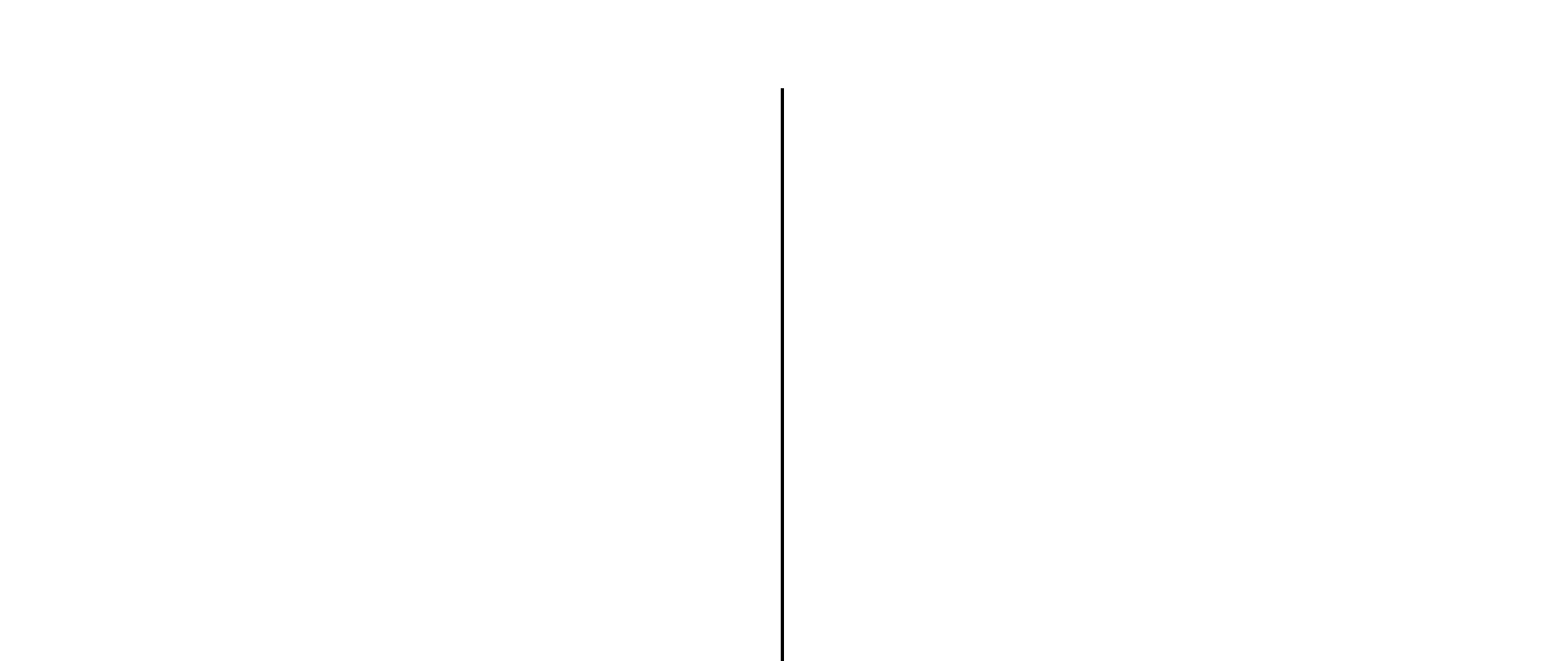 Vertical gray line on a white background.