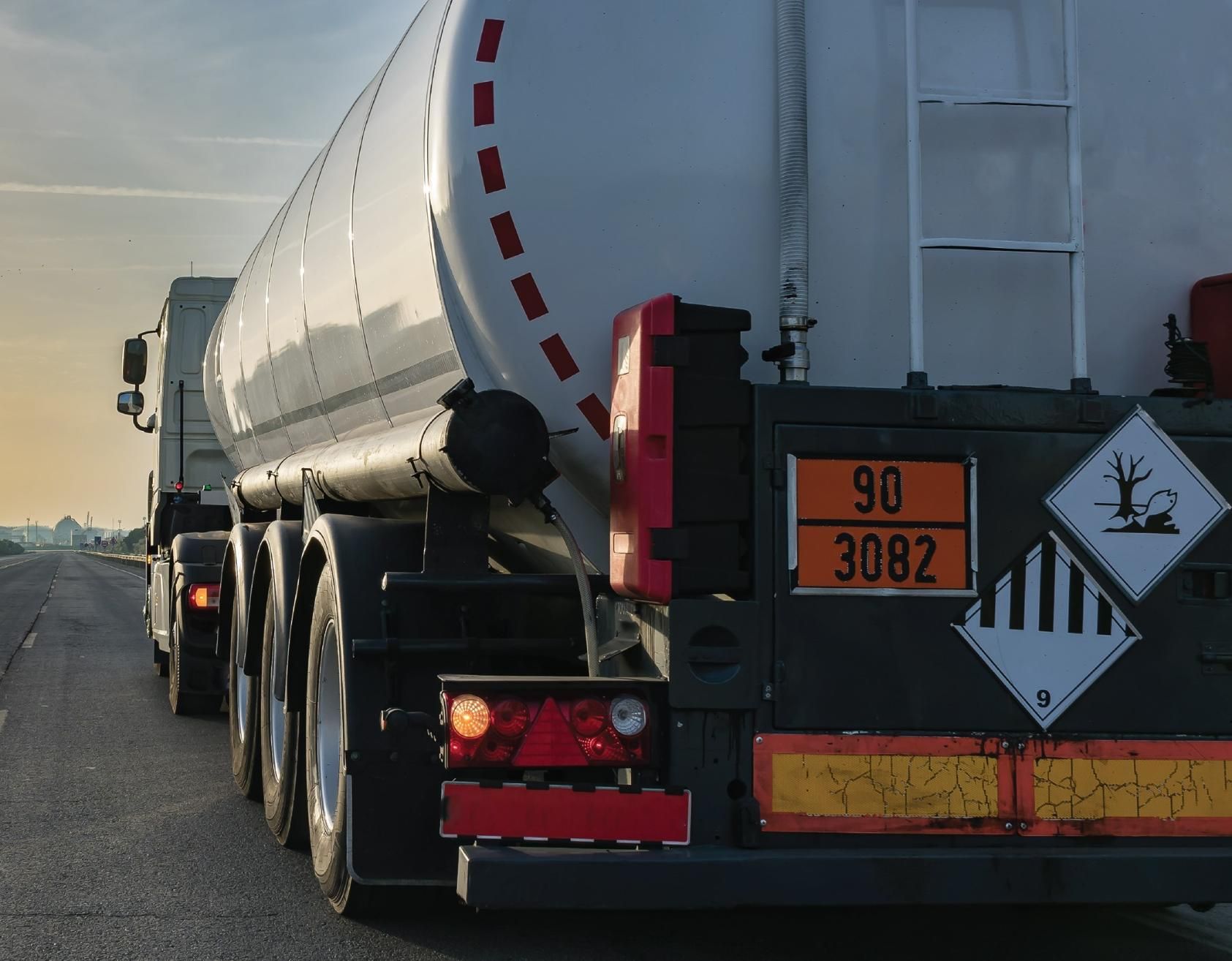 A Tanker Truck is Parked on the Side of the Road — Advanced Industry Training In South Townsville, QLD