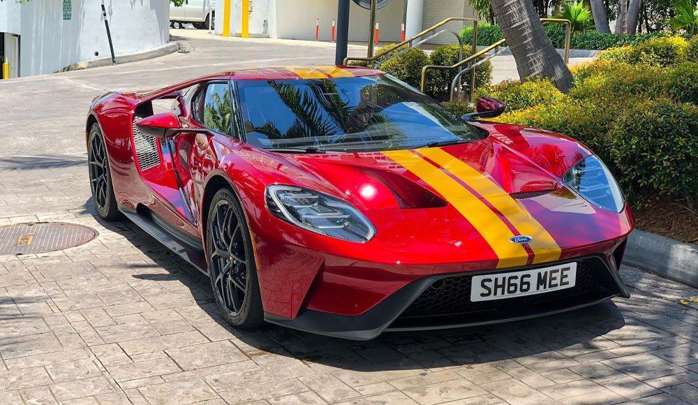 Paint protection film on a GT40