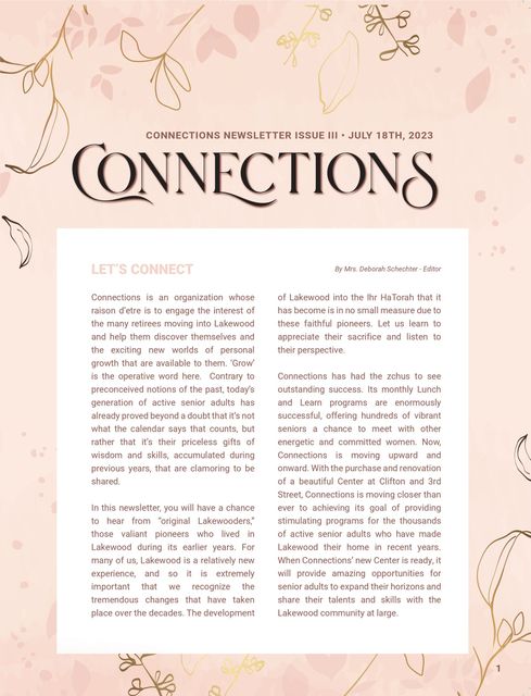 Connections newsletter july pdf file