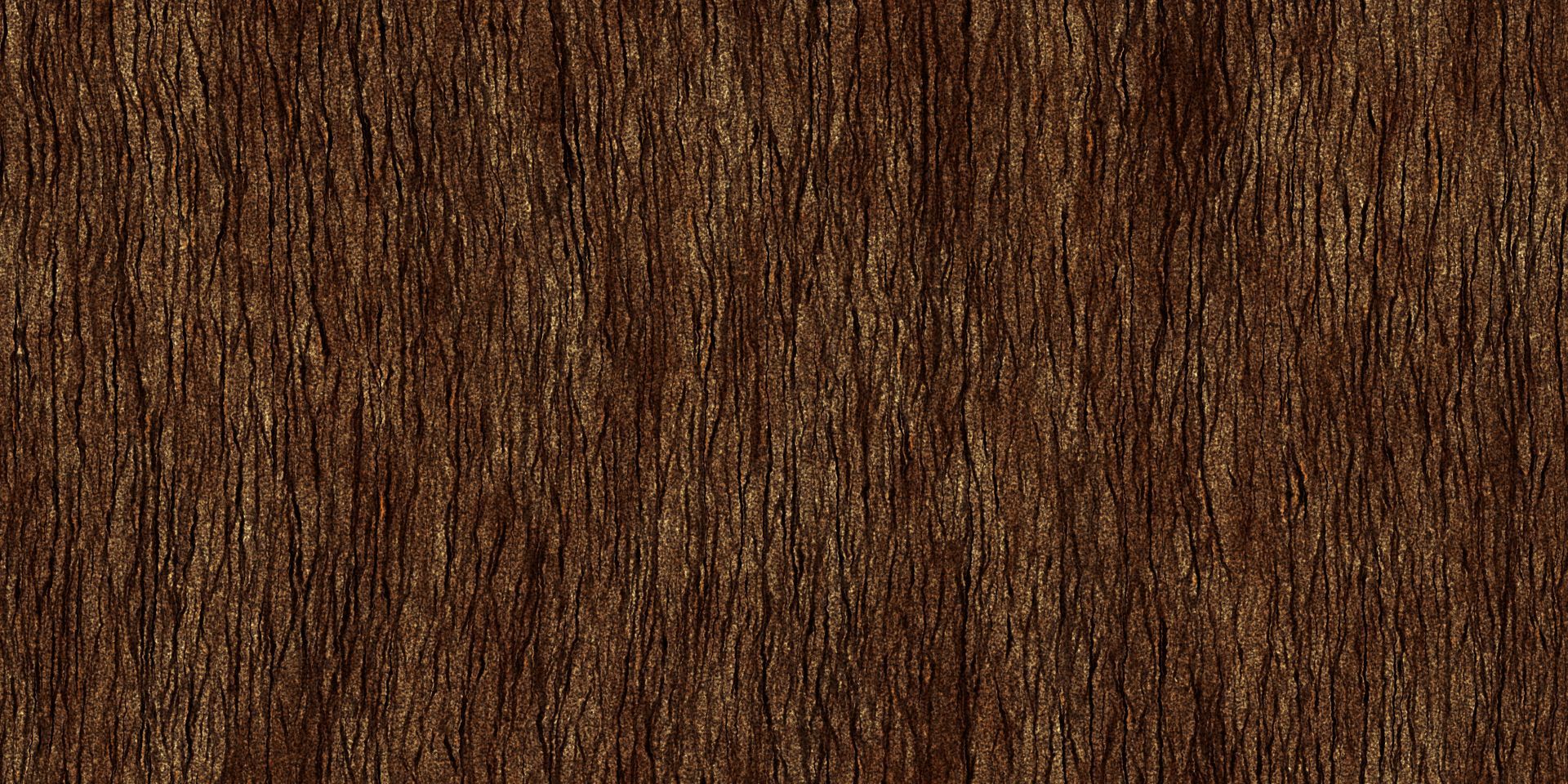 A close-up of dark brown, vertical wood grain texture with subtle natural patterns and fibers.