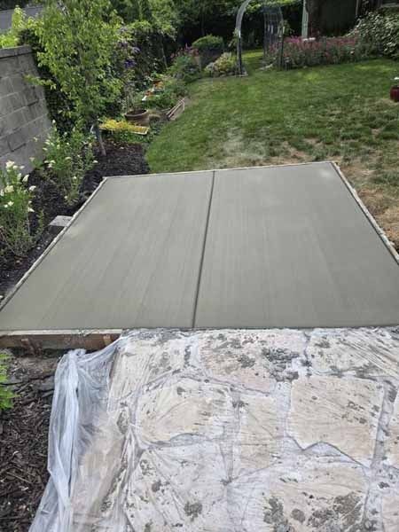 concrete patio