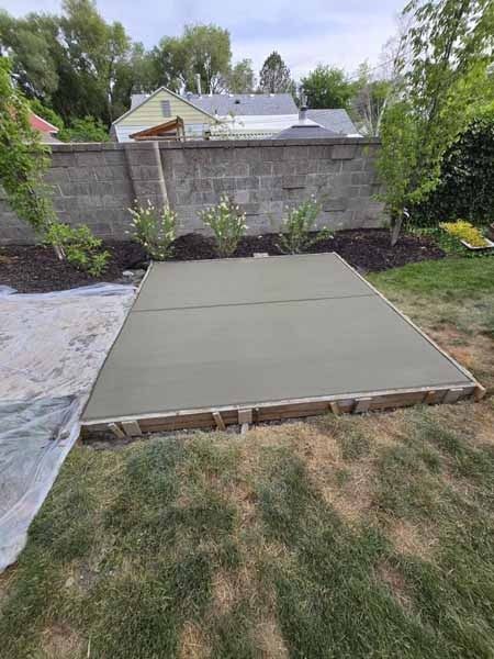 concrete patio