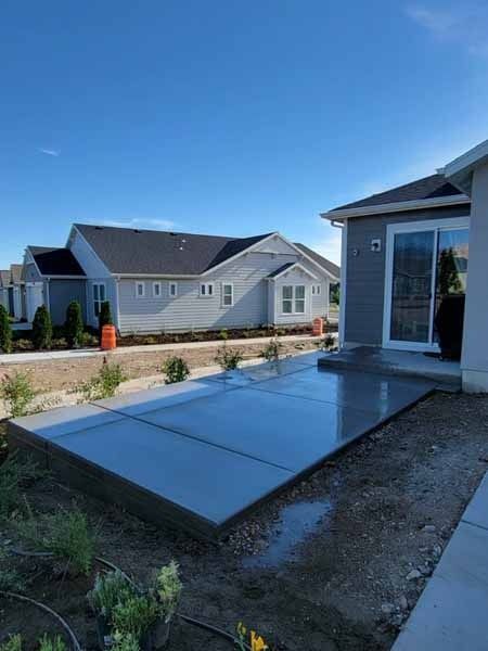 concrete patio