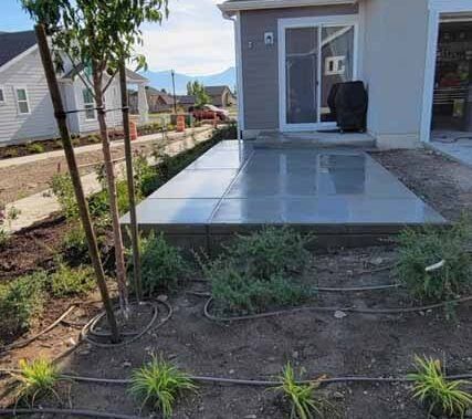 concrete patio