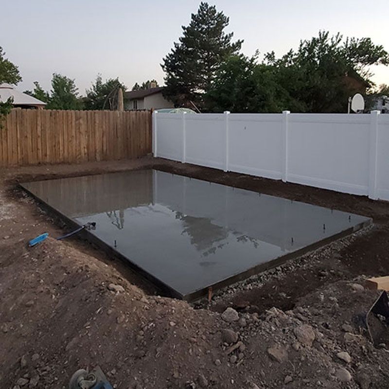 concrete patio