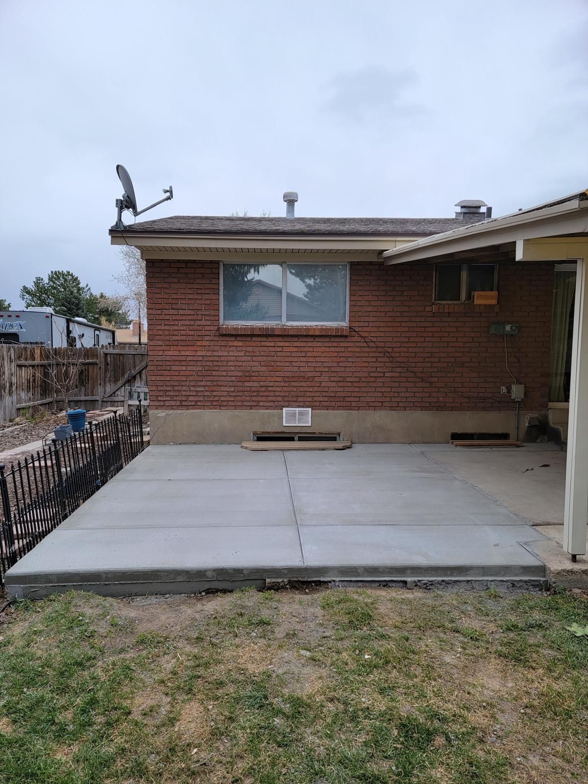 concrete patio