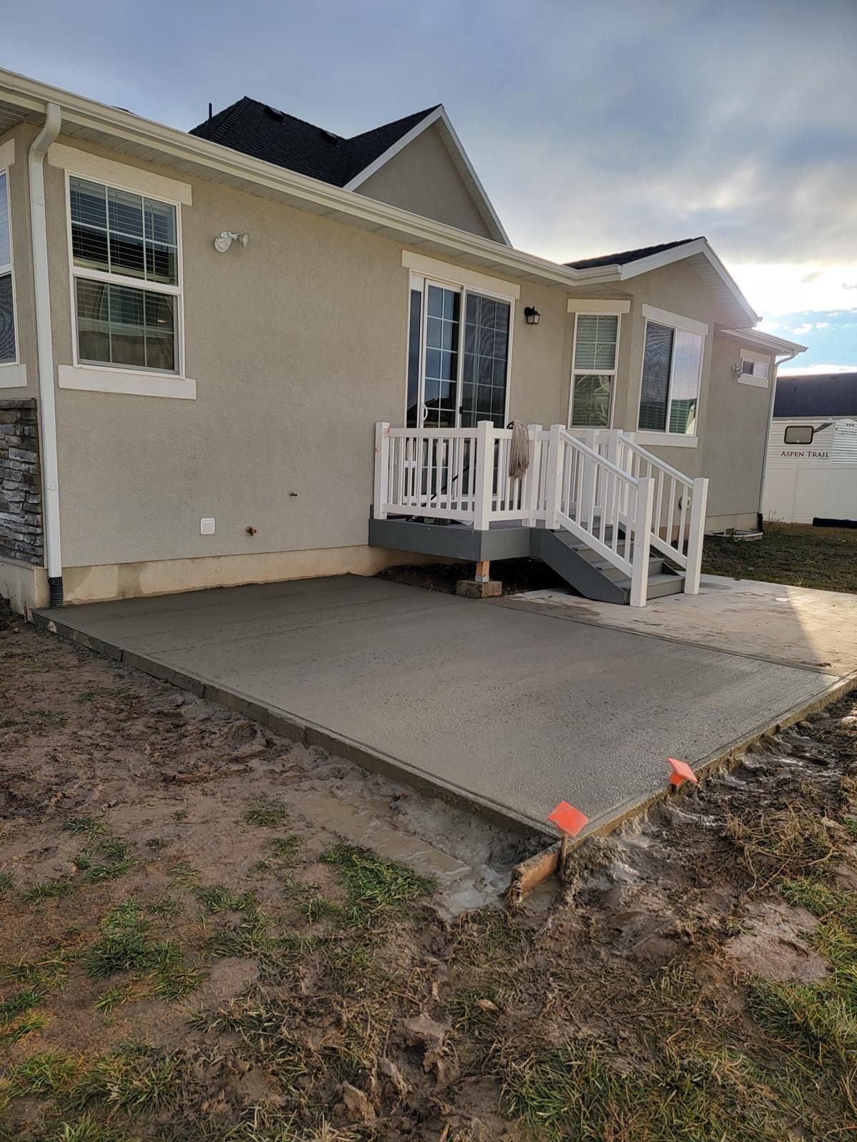 concrete patio